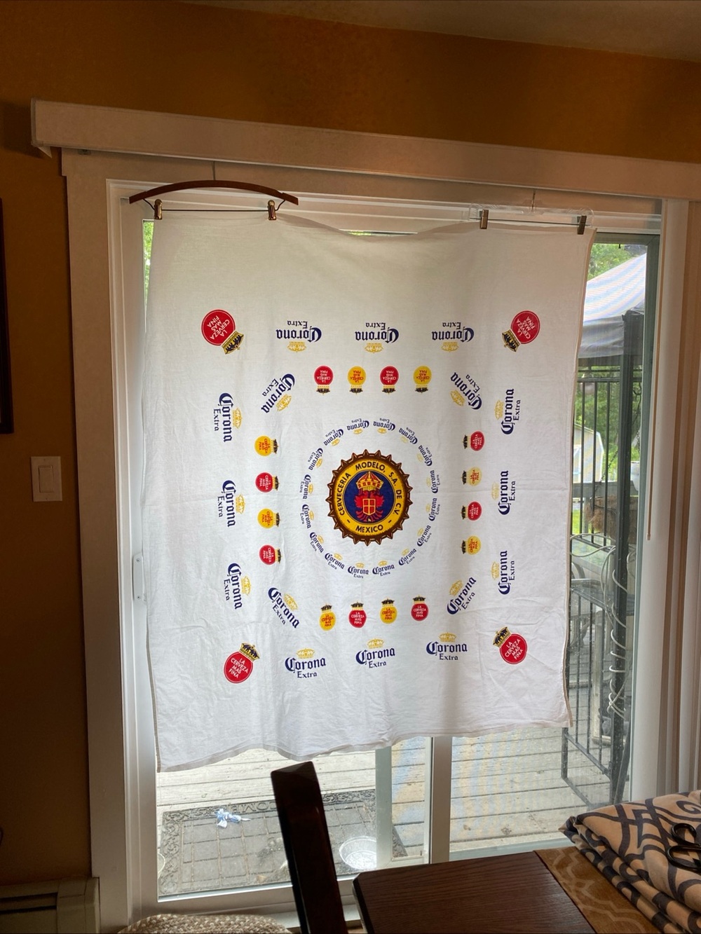 Corona Extra Modelo White Bar hanger/Tablecloth - vintage